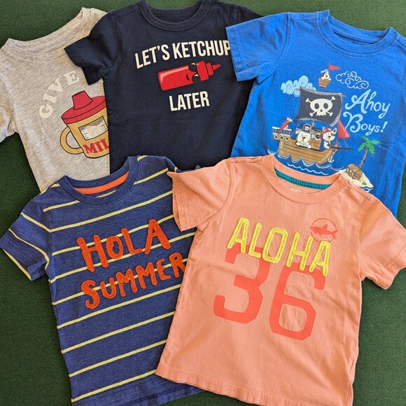 Bundle Boy's Short Sleeve T-shirts 3T 💙 - Picture 1 of 15